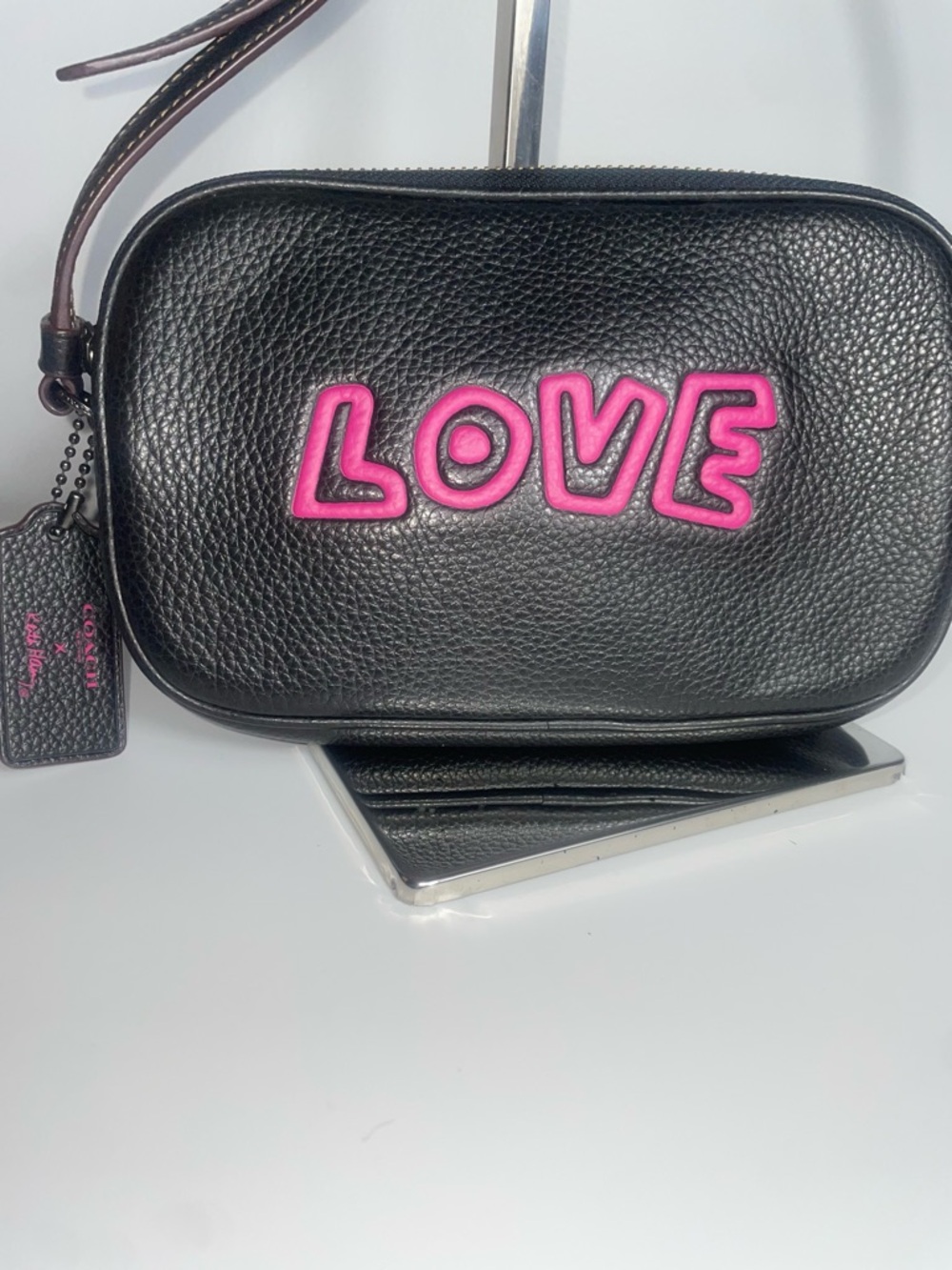 Coach X Keith Haring Graffiti Love Leather Crossbody